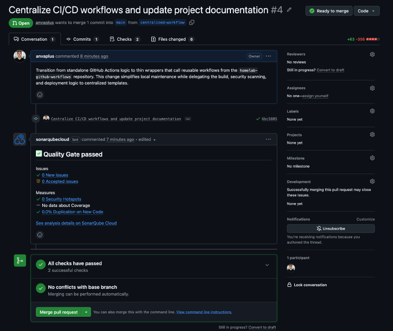 Iteration 1 - PR checks green