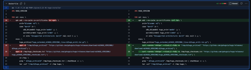Iteration 2 - wget to curl fix PR