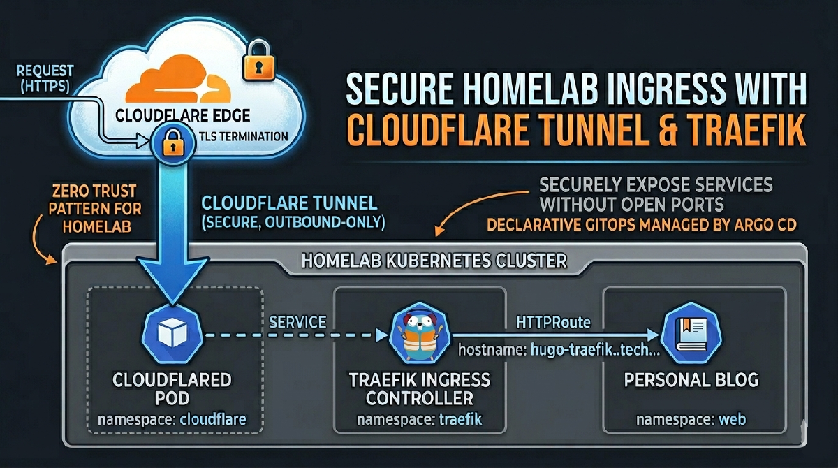 Exposing Services Securely: A GitOps Guide to Cloudflare Tunnel and Traefik