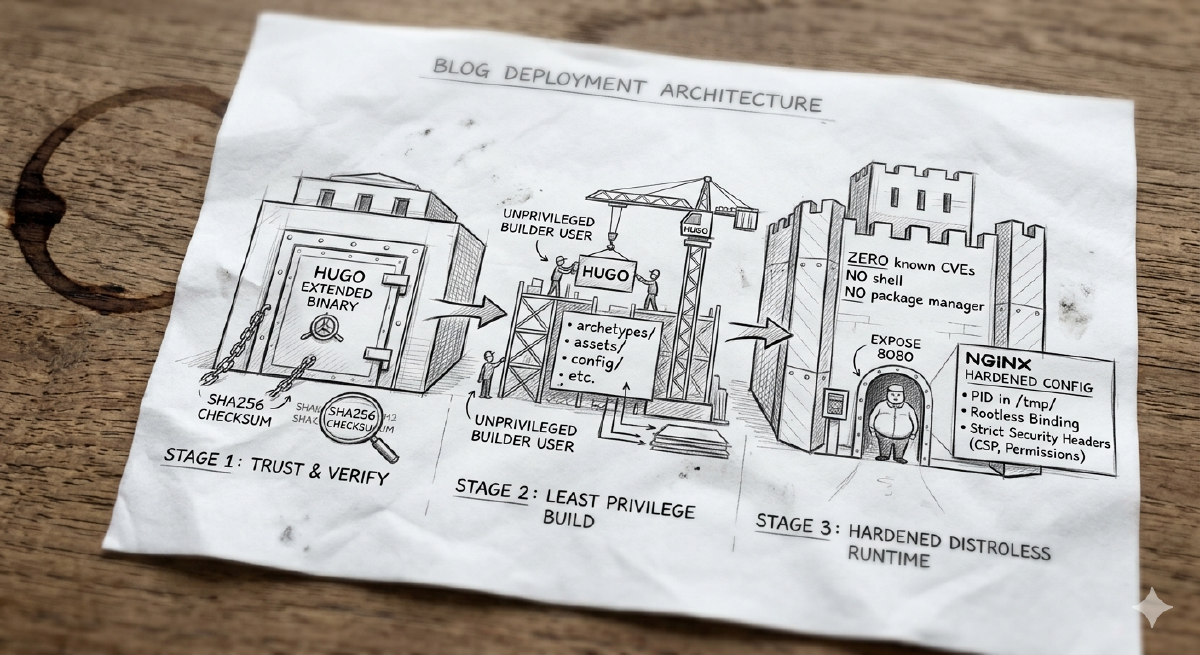 From FinTech to Homelab: Writing an Enterprise-Ready Dockerfile for Hugo