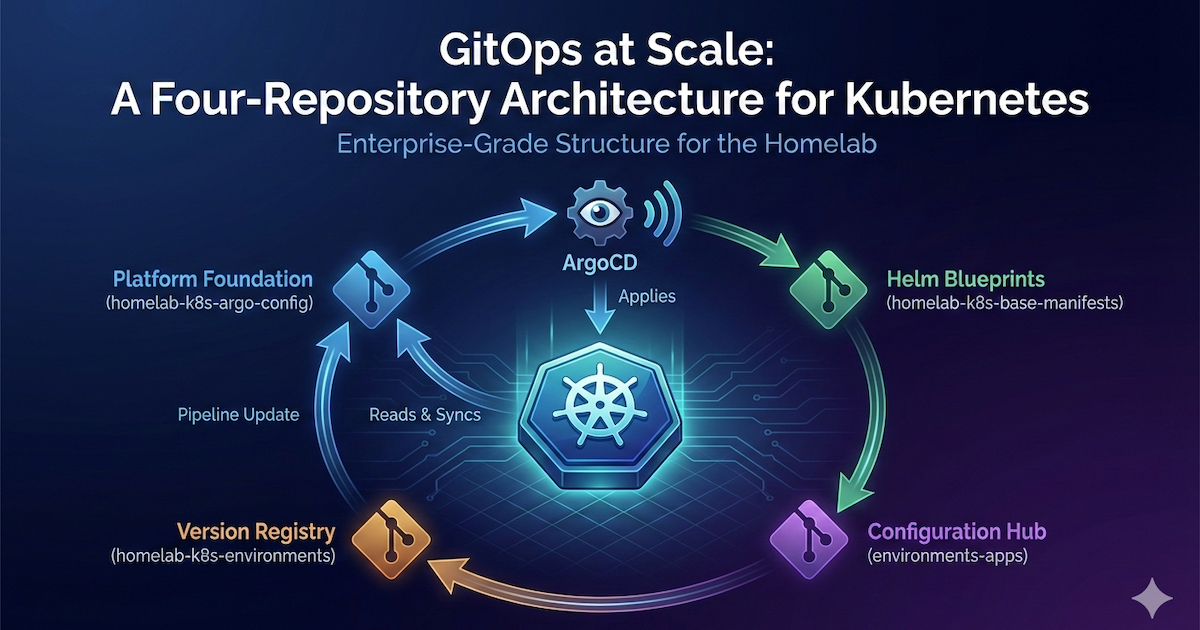 The Four-Repo GitOps Structure for My Homelab Platform